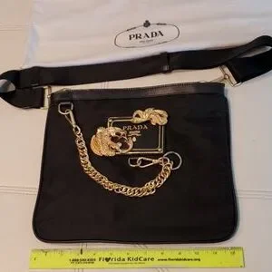 Prada | Bags | Rare Limtededition Prado Gold Dragon Nylon